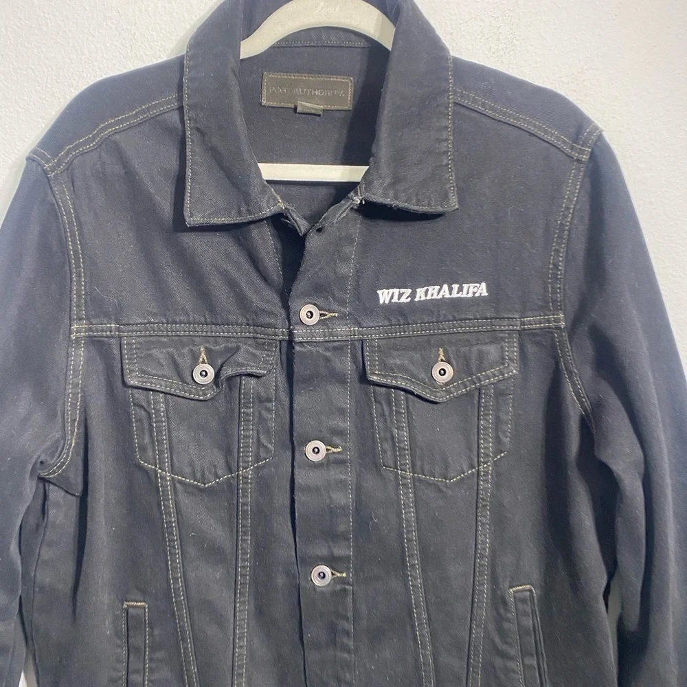 Wiz Khalifa Rapper Hip Hop Denim Trucker Jacket - Picture 2 of 6